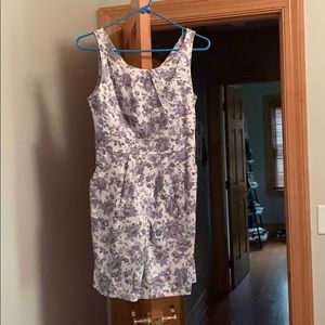 Gray Floral Cocktail Dress